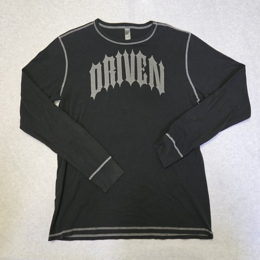 Canvas Driven Mens Long Sleeve Shirt  XL Black Long Sleeve